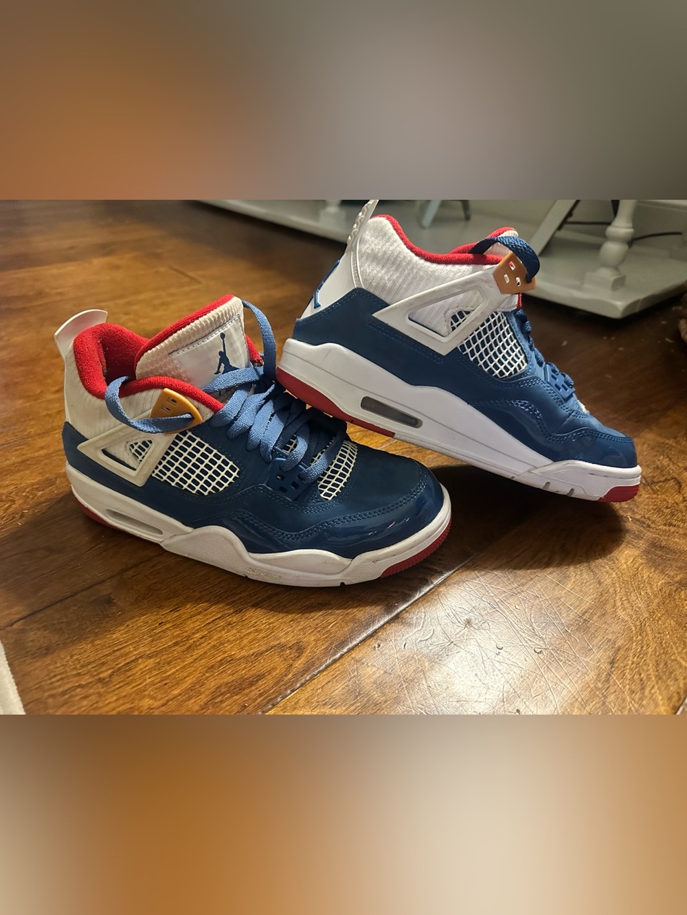 Jordan retro Air Kids' Blue, White & Red Retro Sneakers
